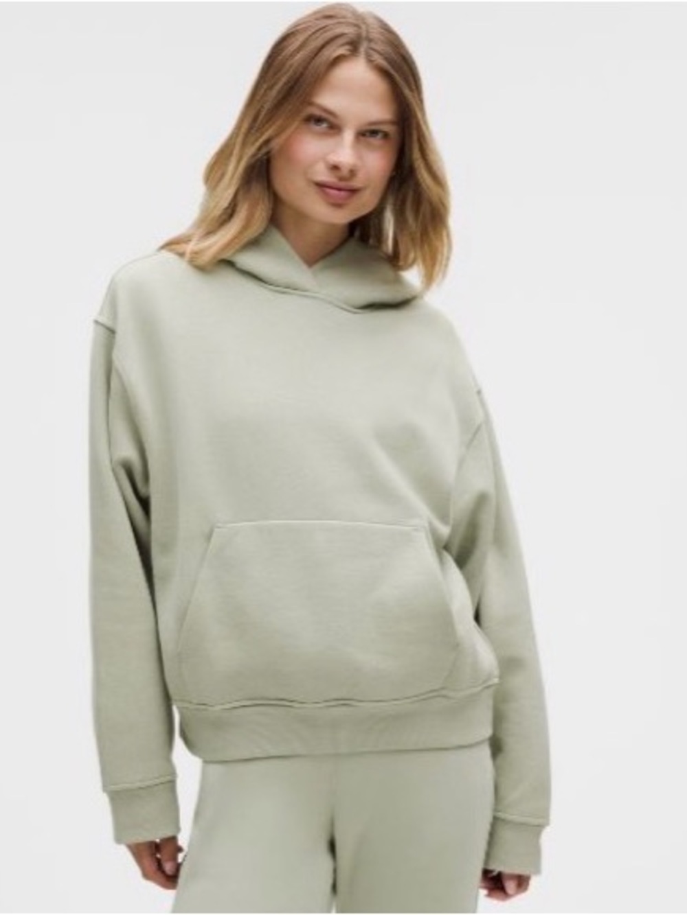 Lululemon Steady State Hoodie Fog Green - Medium